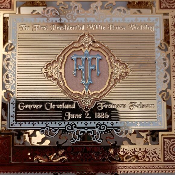 White House Ornament 2007 Grover Cleveland Wedding Christmas Original Box Paper. - Picture 11 of 16